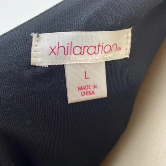 Xhilaration One Shoulder Black Side Zip Ruffle Dress - Size Large - Picture 11 of 12